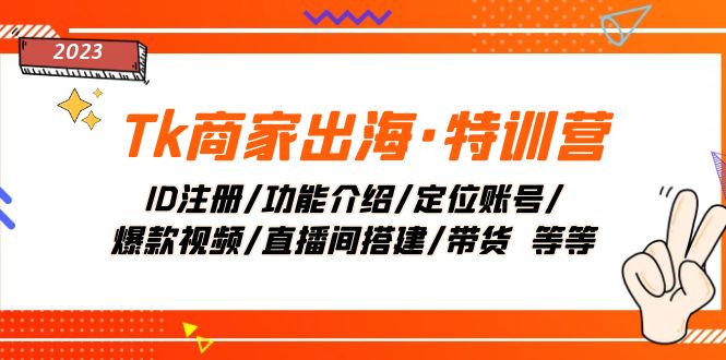 Tk店家出航·夏令营：ID申请注册/功能简介/精准定位账户/爆款短视频/直播间搭建/卖货.-暖阳网-优质付费教程和创业项目大全-沐颜网创资源