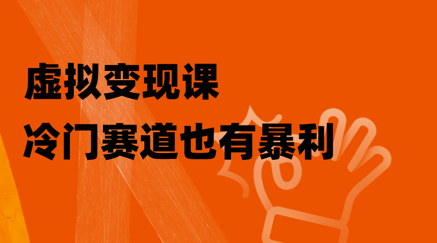 虚拟变现课，冷门赛道也有暴利，手把手教你玩转冷门私域-暖阳网-优质付费教程和创业项目大全-沐颜网创资源