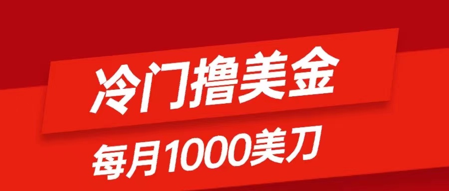 小众撸美元新项目：仅需没脑子发帖，每月1000刀，新手快速掌握-沐颜网创资源