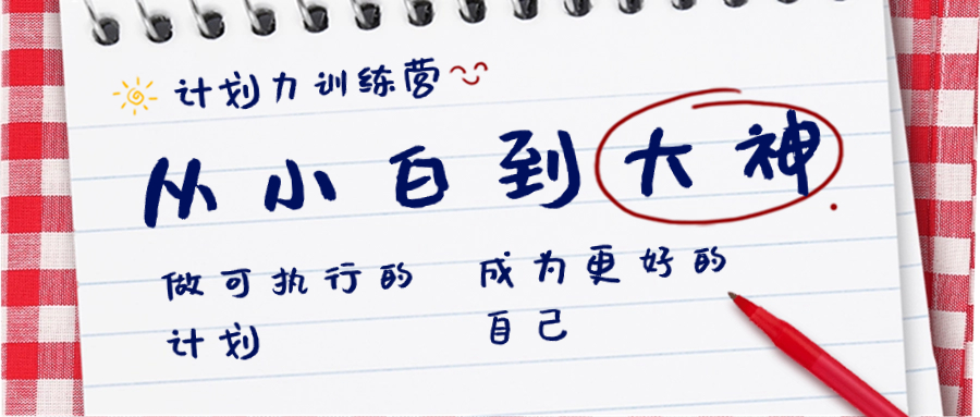 方案力夏令营-从小白到高手：做可操作 计划，变成更强 曾经的自己-沐颜网创资源