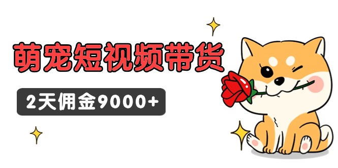 东哲日记·萌宝短视频卖货，2天提成9000-沐颜网创资源
