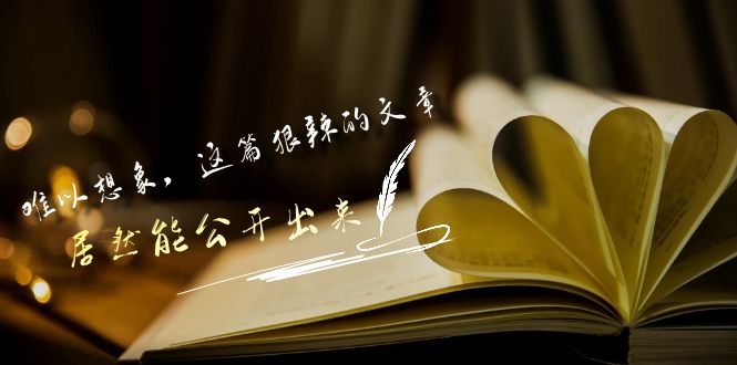 某付费文章《难以 想象，这篇狠辣的文章，居然能公开出来》-沐颜网创资源
