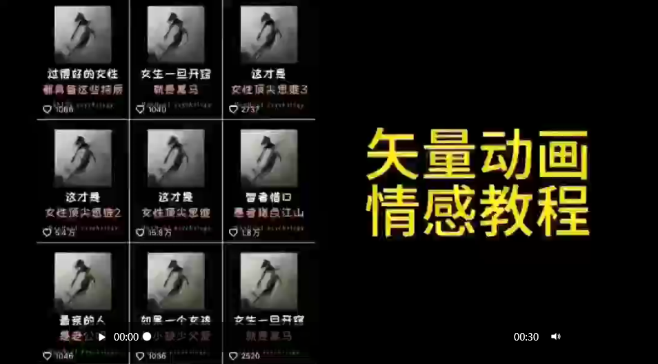矢量素材动漫情绪实例教程：高些赞增粉，适宜情绪、逻辑思维、创新创业教育等跑道-沐颜网创资源