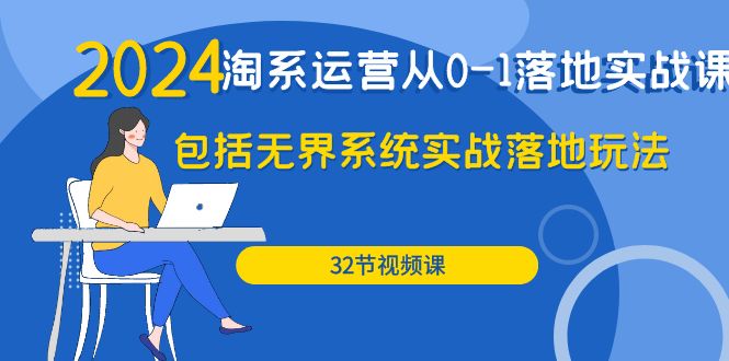 2024·淘宝经营从0-1落地式实战演练课：包含无边系统软件实战演练落地式游戏玩法-沐颜网创资源