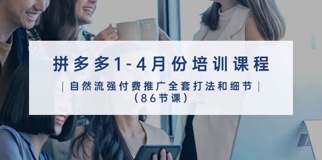 拼多多平台1-4月份培训内容，自然流强付费流量整套玩法细节-沐颜网创资源