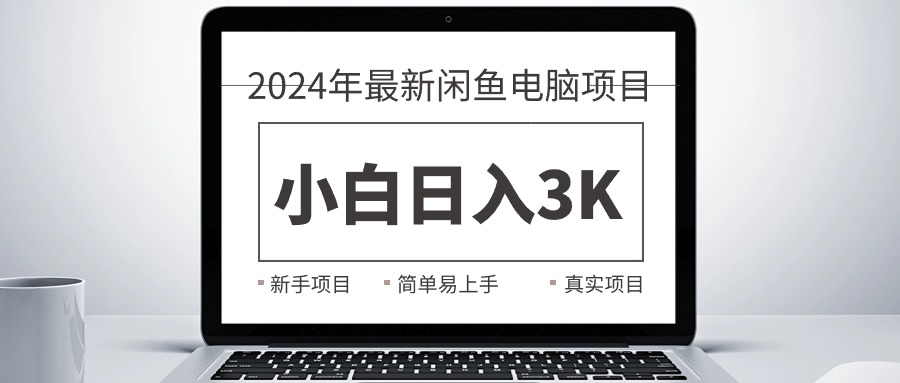 2024全新淘宝闲鱼计算机新项目，新手入门日入3K ，最真实项目化教学-沐颜网创资源