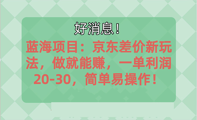越快了解越有钱赚的蓝海项目：京东大平台操作，一单利润20-30，简易…-沐颜网创资源