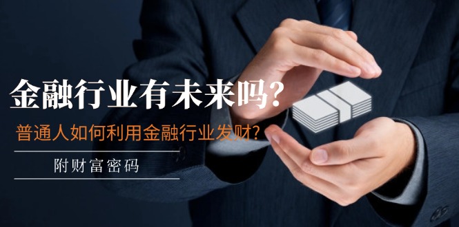 某付费文章：金融业有未来吗？平常人如何运用金融业发家致富?(附财富密码)-沐颜网创资源