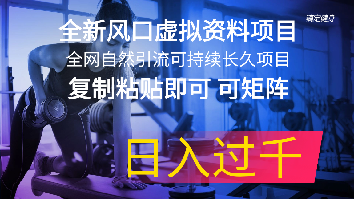 全新升级出风口虚似材料新项目 各大网站当然引流方法可持续性长期新项目 拷贝就可以可引流矩阵…-沐颜网创资源