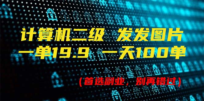 计算机二级，一单19.9 一天会出100单，每天只需发发图-沐颜网创资源