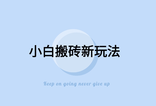 寻到大钱-全新搬砖玩法，小白也能轻松上手变现，日入500＋轻轻松松-沐颜网创资源