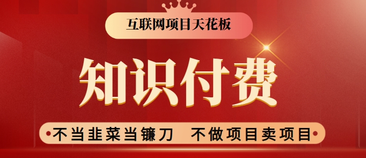 2024互联网项目天花板，新手小白也可以通过知识付费月入10W，实现财富自由【揭秘】-沐颜网创资源