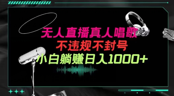 抖音24小时无人直播音乐，不违规，不封号纯撸音浪，小白实操当天日入1000+【揭秘】-沐颜网创资源