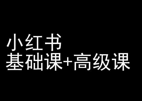 小红书基础课+高级课-小红书运营教程-沐颜网创资源