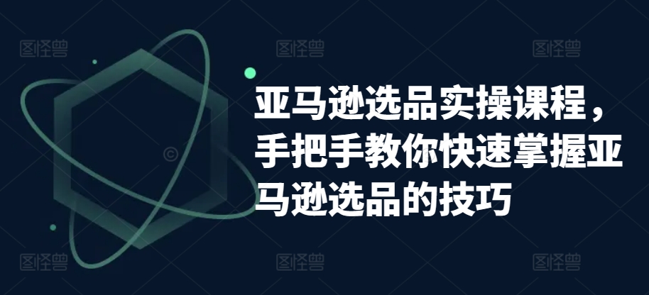 亚马逊选品实操课程，教你如何快速上手亚马逊选品技巧-沐颜网创资源
