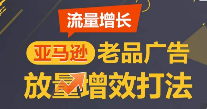 亚马逊平台流量增长-老品广告宣传放量上涨提质增效玩法，由浅入深，打造更多TOP listing-沐颜网创资源