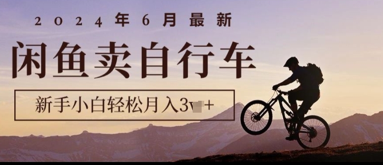 2024年6月全新淘宝闲鱼单车，新手入门轻轻松松月收入1w ，零风险新项目-沐颜网创资源
