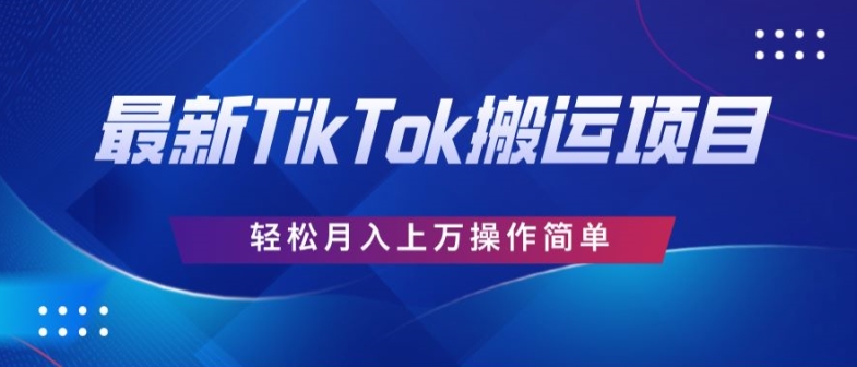 史上最牛简易，运送TikTok厉史，去重复后轻轻松松月赚万余元-沐颜网创资源