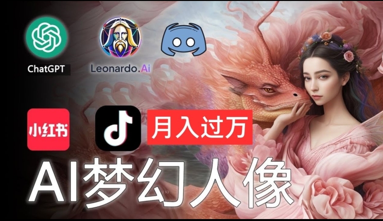 AI拍摄唯美人像图片：零基础也可以月入上万的隐秘【揭密】-沐颜网创资源