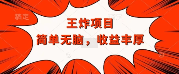 大小王褔利新项目，兼职全职都可以做，实际操作没脑子简易-沐颜网创资源