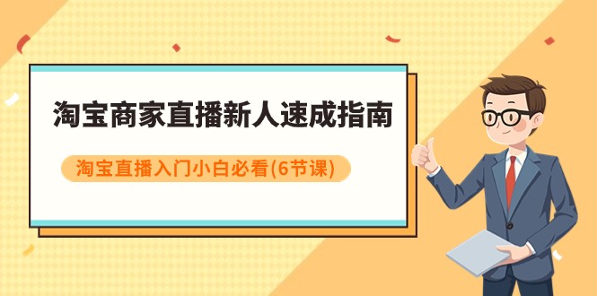 淘宝商家直播新人速成指南，淘宝直播入门小白必看-沐颜网创资源