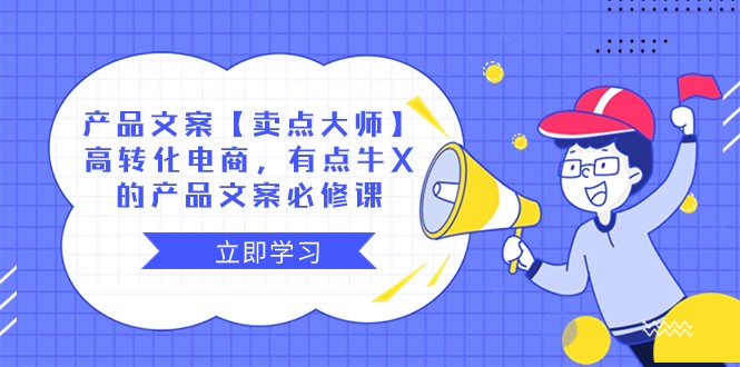 产品文案【卖点大师】高转化电商，有点牛X的 产品文案必修课-沐颜网创资源