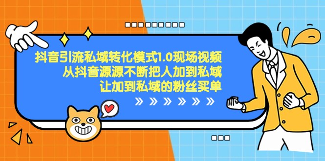 抖音吸粉私域转化方式1.0视频录像，从抖音视频源源不绝将人加进公域付钱-沐颜网创资源