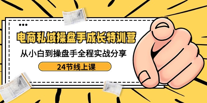 电子商务公域股票操盘手发展夏令营：从小白到股票操盘手全过程实战演练共享-24节线上课-沐颜网创资源