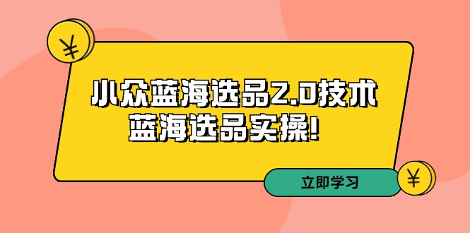 拼多多培训第33期：冷门瀚海选款2.0技术性-瀚海选款实际操作-沐颜网创资源