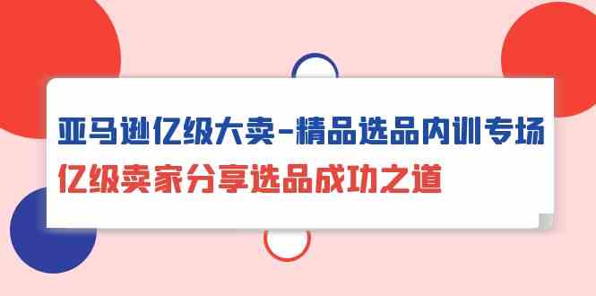 亚马逊平台数亿级热销精典选款内部培训盛典，数亿级商家共享选款成功秘诀-沐颜网创资源