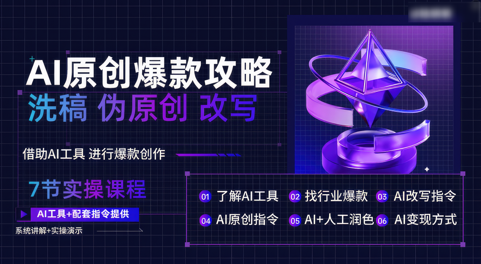 AI原创设计爆品攻略大全，伪原创改变原创文章必不可少，轻轻松松写作10万 爆款文案-沐颜网创资源