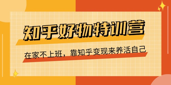 知乎好物夏令营，在家里不工作，靠知乎问答转现来维持生计-沐颜网创资源