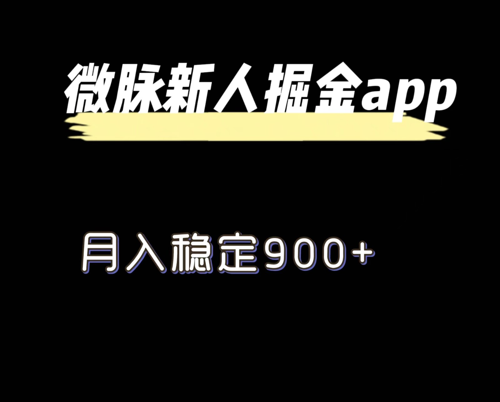 全新微脉长期新项目，引流掘金队，月入平稳900-沐颜网创资源
