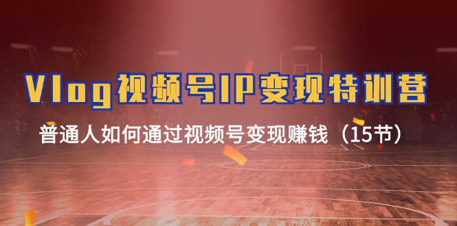 Vlog微信视频号IP转现夏令营，平常人怎样通过视频号变现挣钱-沐颜网创资源