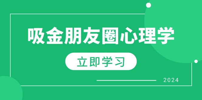 微信朋友圈吸钱社会心理学：揭密心理学效应，提升销售业绩，打造个人IP和行业权威性-沐颜网创资源