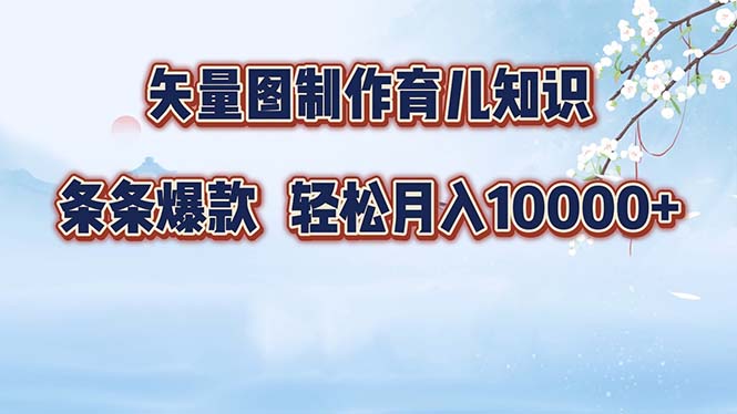 矢量图制作育儿常识，一条条爆品，月入10000-沐颜网创资源