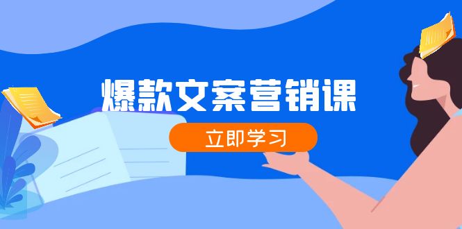 爆款文案营销课：公域流量转公域，增粉交易量一网打尽，各业内人士必不可少-沐颜网创资源
