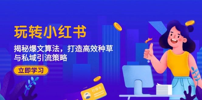 玩转小红书：揭秘爆文算法，打造高效种草与私域引流策略-沐颜网创资源