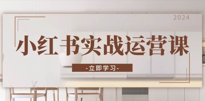 小红书的实战演练运营课：从开启店面到直播带货话术，推出爆款手记与高效直播间-沐颜网创资源