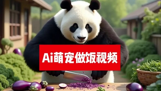 最新萌宠赛道，AI猫咪做饭视频，暴力变现日入500+，全流程拆解【揭秘】-沐颜网创资源