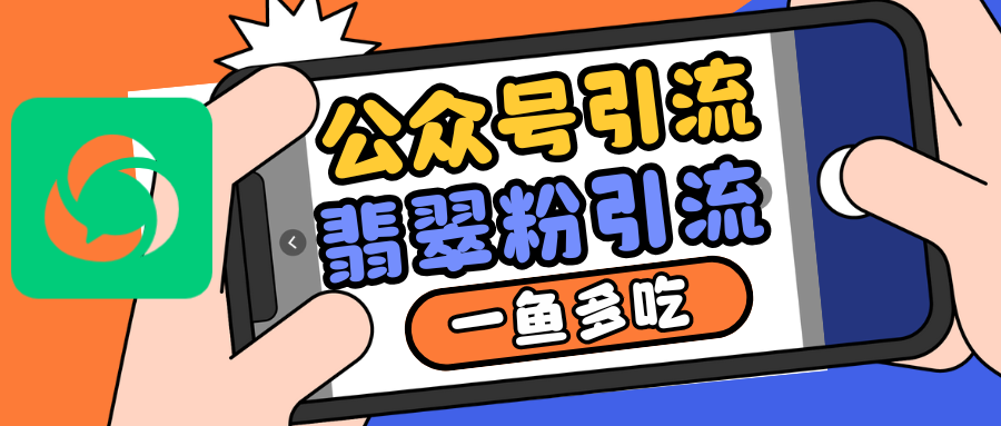 公众号低成本引流翡翠粉，高客单价，大力出奇迹一鱼多吃-沐颜网创资源