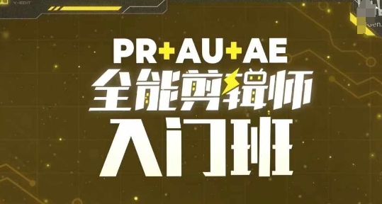 PR+AU+AE全能剪辑师入门班，剪辑入门必学课程-沐颜网创资源