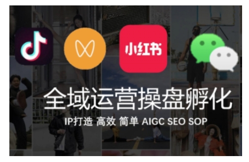 全域运营操盘(抖音+私域+小红书)，IP打造高效简单-沐颜网创资源