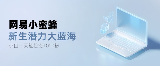 网易小蜜蜂，最新大蓝海项目，单日轻松日涨千粉-沐颜网创资源