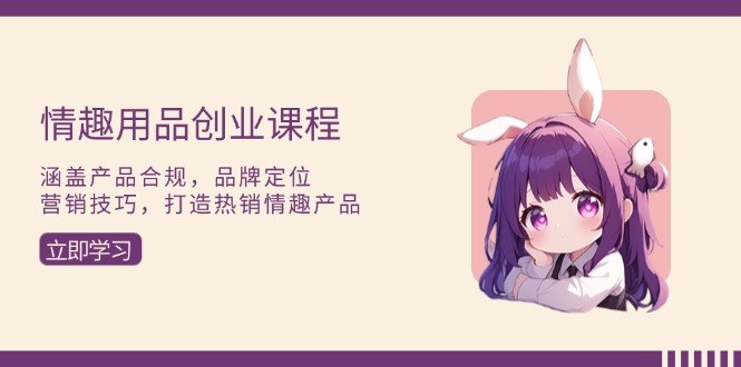 情趣用品创业课程：涵盖产品合规，品牌定位，营销技巧，打造热销情趣产品-沐颜网创资源