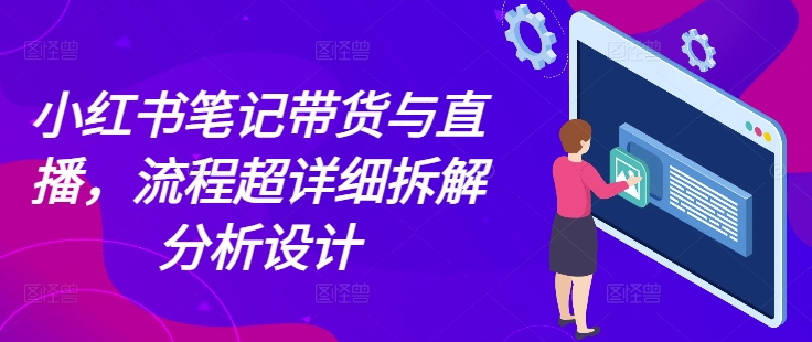 小红书笔记带货与直播，流程超详细拆解分析设计-沐颜网创资源
