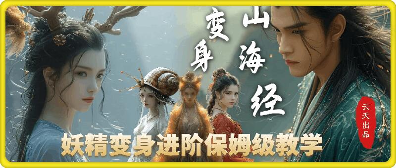 云天AI山海经变身视频教程，妖精变身进阶保姆级教学-沐颜网创资源