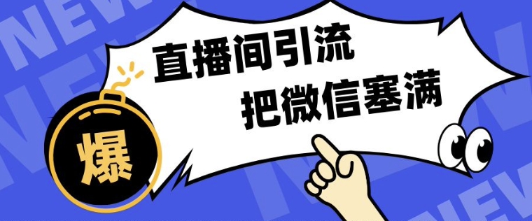 短视频直播间引流，单日轻松引流300+，把微信狠狠塞满-沐颜网创资源