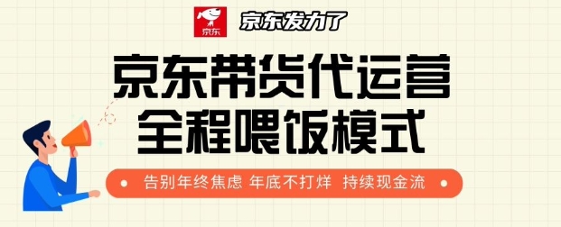 京东带货代运营全程喂饭模式，告别年终焦虑 年底不打烊 持续现金流+-沐颜网创资源