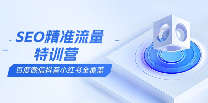 SEO精准流量特训营，百度微信抖音小红书全覆盖，带你搞懂搜索优化核心技巧-沐颜网创资源